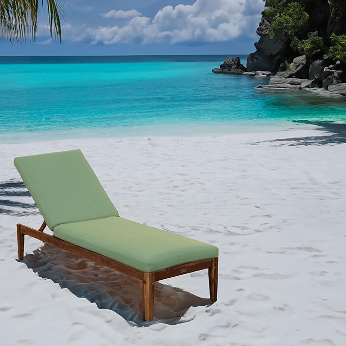 Tommy Bahama Chaise Cushion, 24" X 79" X 2.5", Bamboo Bay Pear