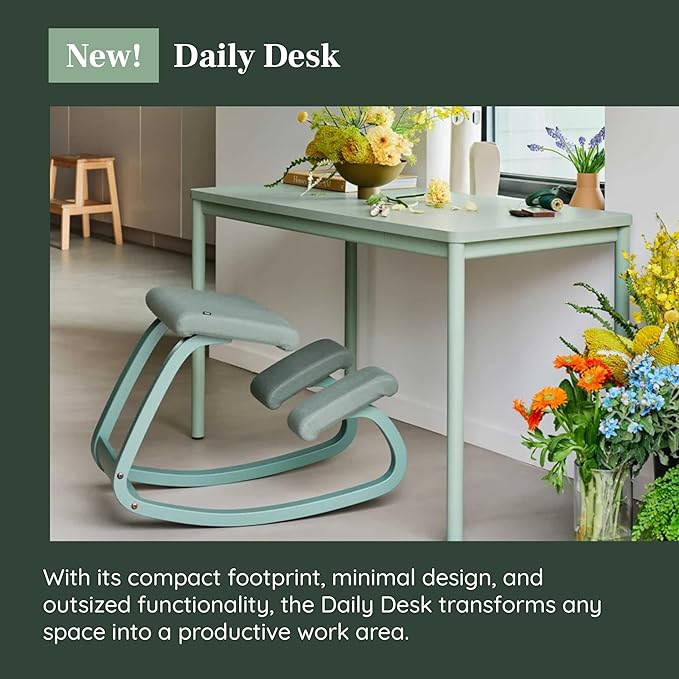 Branch Daily Desk - Functional at Home Office Desk with Effortless Assembly, Timeless Design, Rounded Corners, and Built-in Cable Notch - 58” W x 27” H x 24” D - Walnut - White