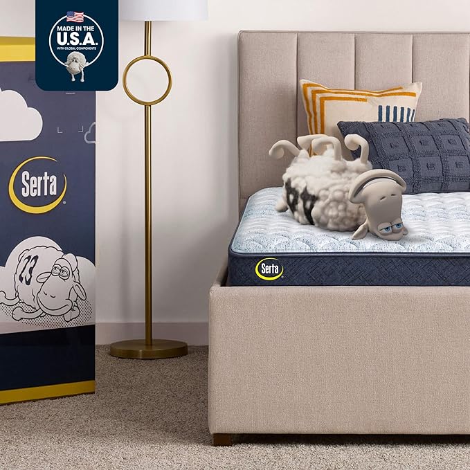 Serta Sleeptrue Firm 6" Twin Memory Foam Mattress in a Box, Cooling, Breathable, and Pressure Relieving - 100 Night Trial, CertiPUR-US Certified and 10 Year Limited Warranty
