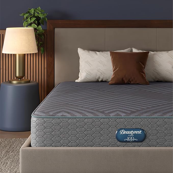Beautyrest Days End Medium Firm 12" Hybrid Mattress - Full - Cooling Tech, Supportive Durable Pocketed Coils, Pressure Relief, Motion Separation; 100 Night Sleep Trial and 10 Year Warranty