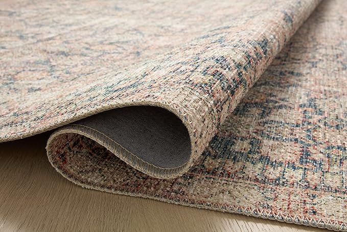 Loloi Angela Rose Aubrey Collection AUB-01 Navy/Multi 3'-9" x 5'-6", .19" Pile Height, Accent Rug