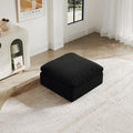 Oversize Cloud Modular Sectional Sofa,Chaise Down Filled Comfort Sofa Detachable Couch Cushion Covers for Living Room Apartment,Black