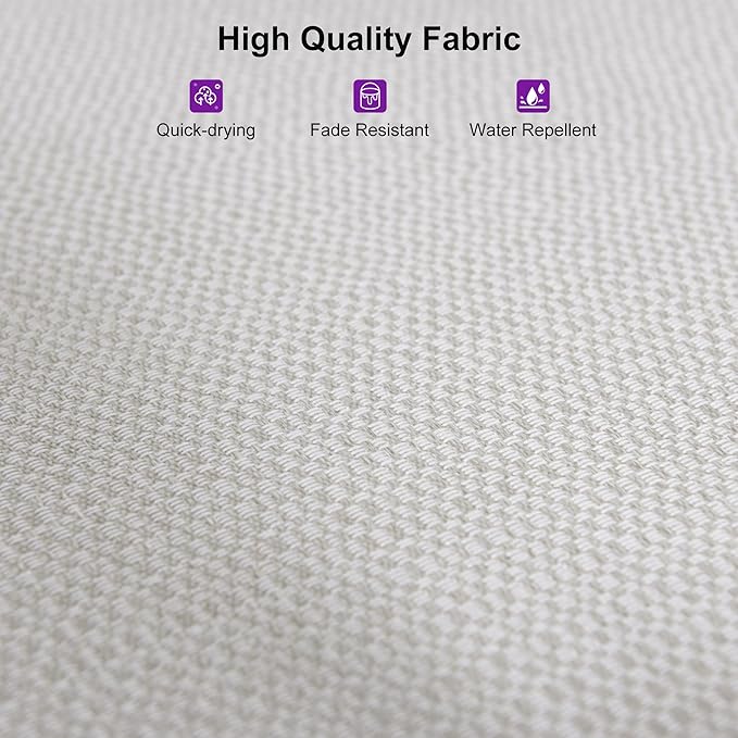 PURPLE LEAF 4 Pieces Patio Conversation Set Outdoor Wicker Furniture with Aluminum Table and Rattan Chairs Sofa Cushions Included for Porch Backyard Garden Balcony Teak