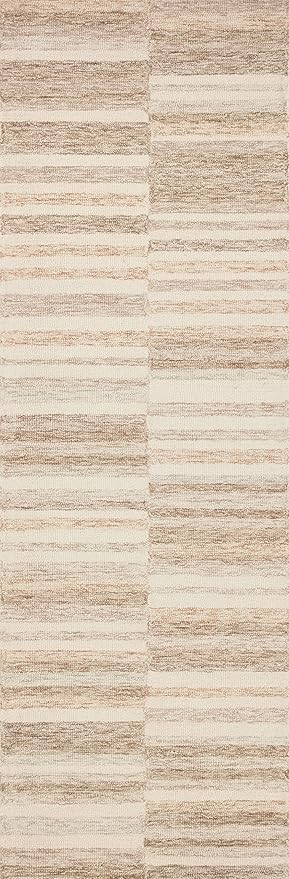 Loloi Chris Loves Julia Chris Collection CHR-03 Ivory/Clay 7'-9'' x 7'-9'' Square, .50" Pile Height, Area Rug