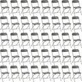 40 Pack Plastic Folding Chairs, Portable Party Chairs, Stackable Commercial Seats with Steel Frame for Home Office Wedding Party Indoor Outdoor Events Chairs, 350lbs Capacity,Gray