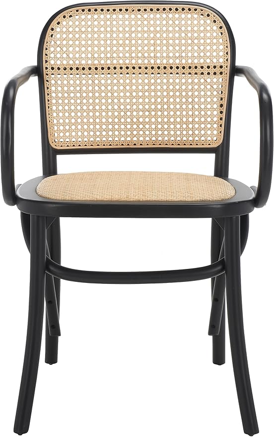Safavieh Home Keiko White and Natural Cane Dining Chair