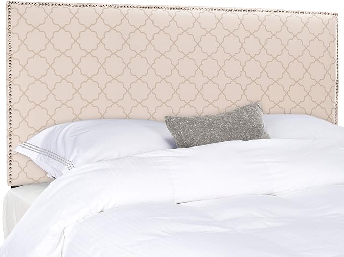 Safavieh Home Sydney Modern Pale Pink and Beige Headboard, Queen