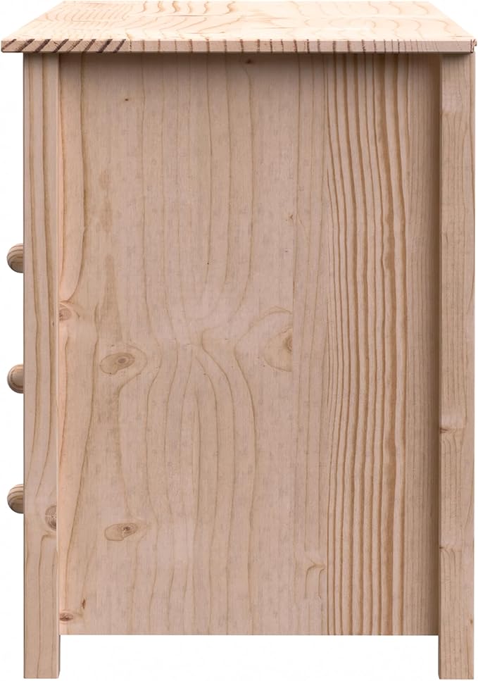From the Tree Furniture Solid Wood Desk with Drawers – Compact Study Desk for Kids & Adults, Space-Saving Home Office Writing Table, Real Pine Construction