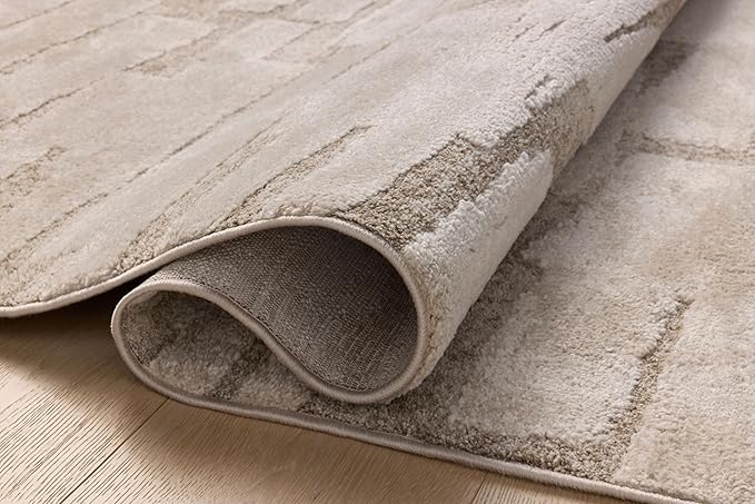 Loloi Amber Lewis Monty Collection MOT-04 Taupe/Beige 5'-3" x 7'-6", .50" Pile Height, Accent Rug