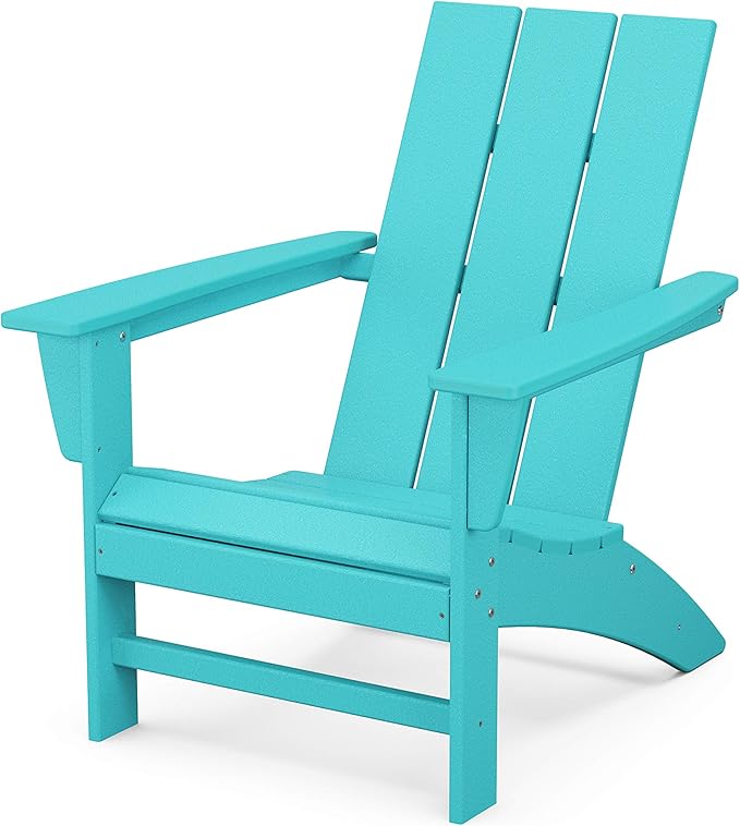 POLYWOOD AD420AR Modern Adirondack Chair, Aruba