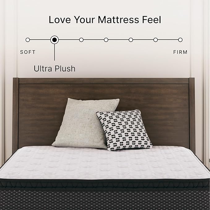 Signature Design by Ashley Limited Edition Pillow Top 13 " Pillow Top Hybrid Mattress with Gel Memory Foam and Edge Support for Cool Sleep and Pressure Relief, Full, Fiberglass Free, Mattress In A Box