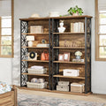 Tribesigns 6-Tier Tall Bookshelf, 71" Industrial Bookcase with Metal Frame, Freestanding Open Storage Shelves for Home Office, Living Room, Bedroom