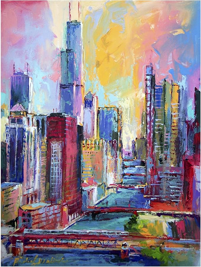 Richard Wallich 'Chicago 3' Canvas Art