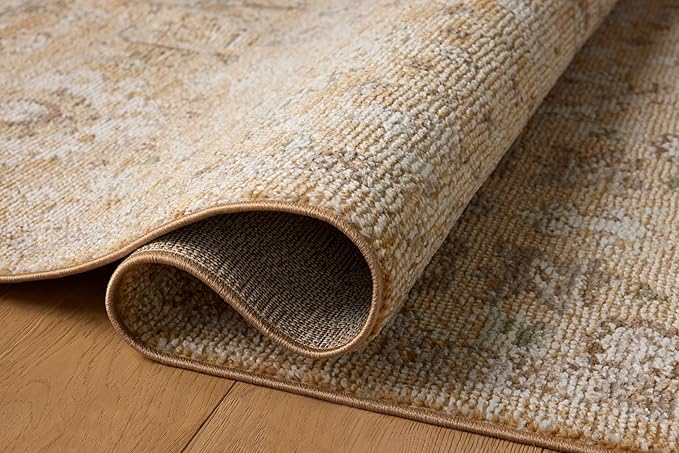 Loloi Magnolia Home by Joanna Gaines Pace Collection PAC-07 Sunset/Stone 5'-3" x 5'-3" Round Area Rug