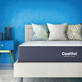 Classic Brands Cool Gel Ventilated Gel Memory Foam 10-Inch Mattress, Full, White