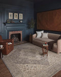 Loloi Magnolia Home by Joanna Gaines Junie Collection JUE-05 Denim/Natural 6'-7" x 9'-10", .38" Pile Height, Area Rug