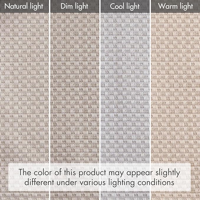 Madison Park Galen Cordless Roman Shade, 39"W x 64"H, Sheen Taupe – Room Darkening, Thermal Insulated, Energy Efficient Window Blind with Subtle Sheen Basketweave Fabric for Privacy