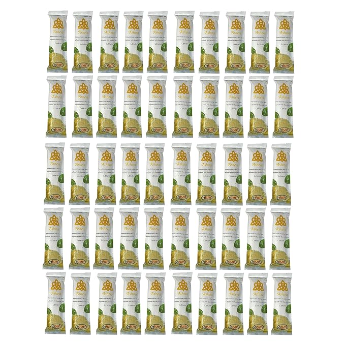 Asheva 8" x 9" Individually Wrapped Oshibori Disposable Towels - Luxurious Moist Cotton Hot/Cold Refreshment Towel - Lavender, Lemon, or Tea Tree Scents - Perfect for Spa, Travel, Dining & Events