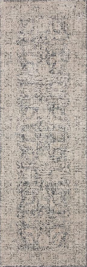 Loloi Amber Lewis Alie Collection ALE-05 Charcoal/Beige 11'-6'' x 15'-7'', .13'' Pile Height, Area Rug