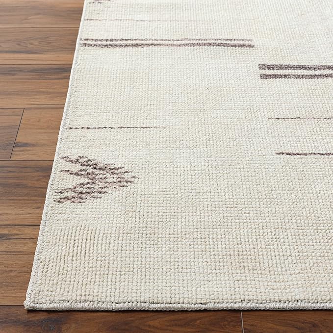 Livabliss x Becki Owens Rivi Moroccan Area Rug , 3'11" x 5'7", Cream/Charcoal