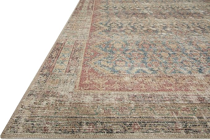 Loloi Angela Rose Aubrey Collection AUB-03 Ocean/Spice 2'-0" x 5'-0", .19" Pile Height, Accent Rug