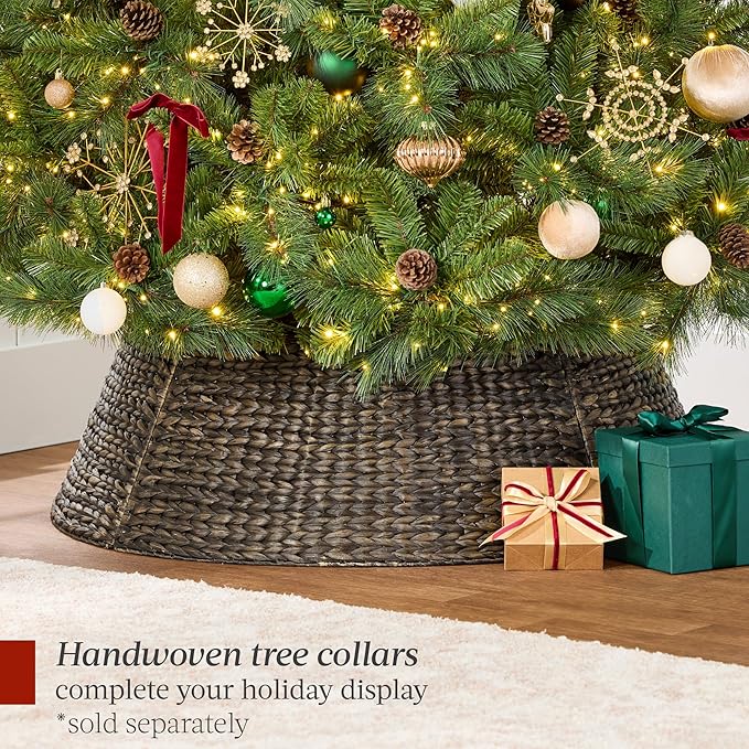 Best Choice Products Full Scotch Pine Christmas Tree, 9ft Pre-Lit Holiday Decor w/ 2,000 Twinkling Micro LED Lights, 2-in-1 White & Multicolor