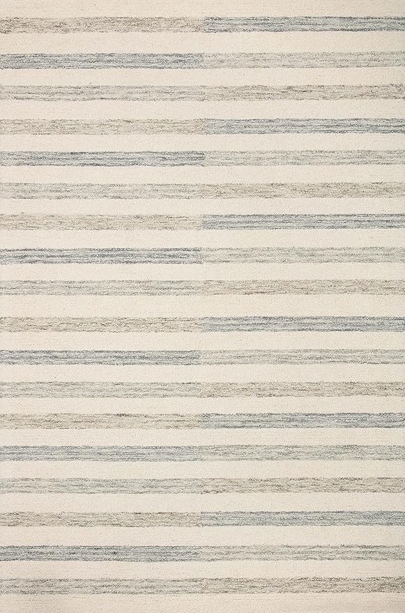 Loloi Chris Loves Julia Chris Collection CHR-05 Ivory/Slate 2'-3'' x 3'-9'', .50" Pile Height, Accent Rug