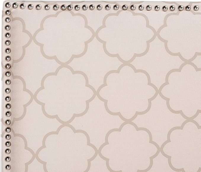 Safavieh Home Sydney Modern Pale Pink and Beige Headboard, Queen