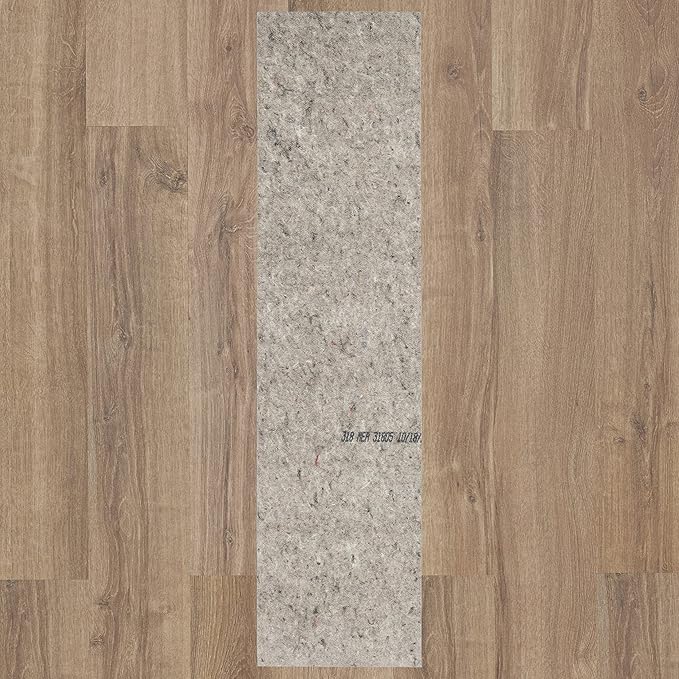 Mohawk Home 2' 2" x 10' Non Slip Grip Rug Pad 1/4" Thick Dual Surface Felt Cushion + Rubber Gripper - Safe for All Floors