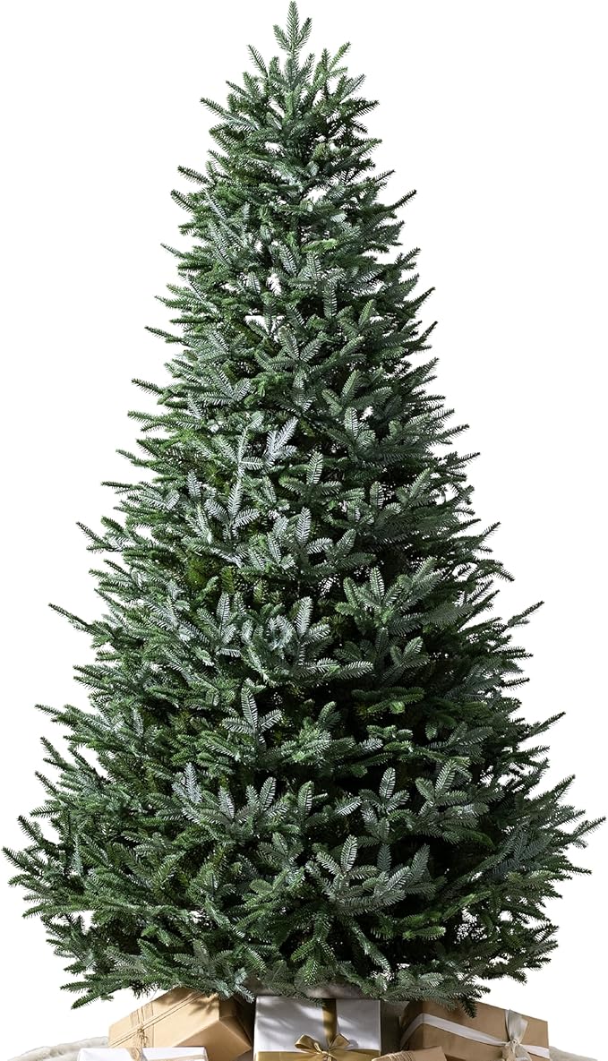 Balsam Hill European Silver Fir - Elegant Artificial Christmas Tree with True Needle Foliage Available Unlit or with LED Clear Lights, Unlit, 7'