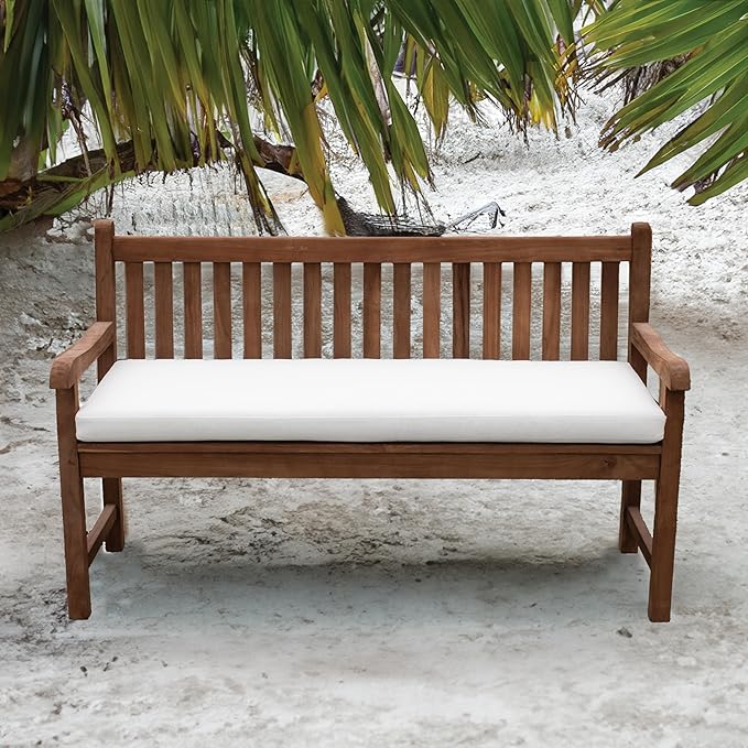Tommy Bahama Bench Cushion, 44" X 19" X 2.5", Bamboo Bay Bone
