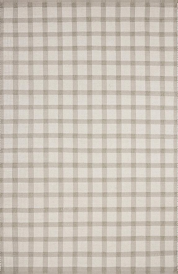 Loloi Magnolia Home by Joanna Gaines Ryder Collection RYD-02 Stone/Ivory 7'-9" x 9'-9" Area Rug