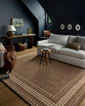Loloi Chris Loves Julia Alfie Collection ALF-02 Bark/Natural 9'-3" x 13' Area Rug Wool Neutral Living Bedroom Dining Carpet