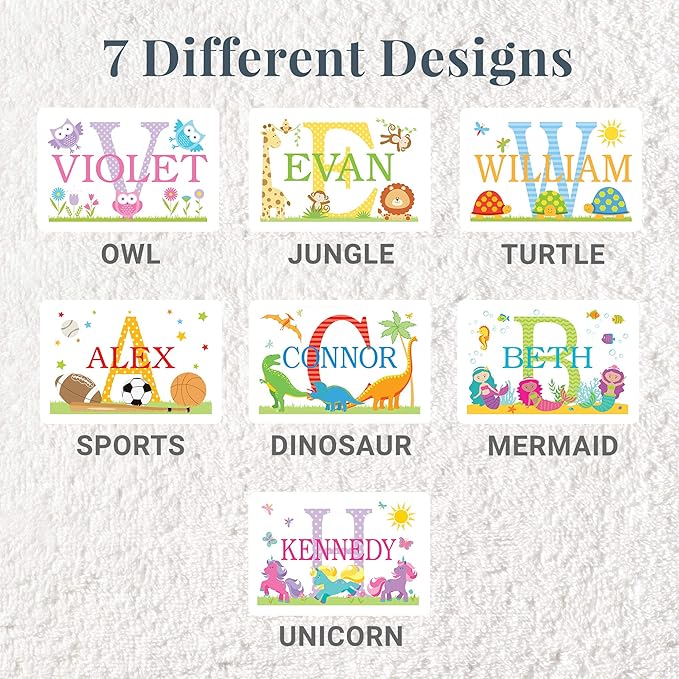Let’s Make Memories Personalized My Own Name Step Stool - Children’s Step Stool - Sturdy Wood – Non-Toxic Paint, Sealer - Mermaid Design - Gray - 14’Wx9.25”Lx8.75”H - Ages 3+