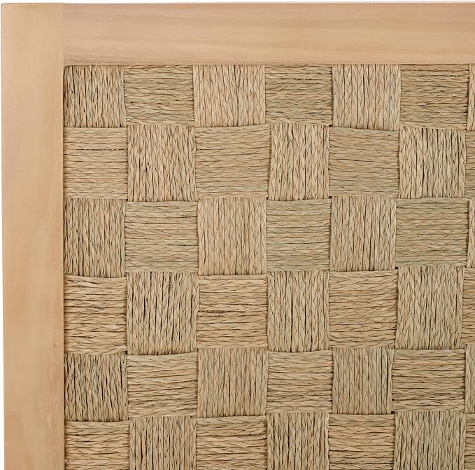 SAFAVIEH Home Collection Halvor Rattan Queen Size Headboard Light Brown Frame & Natural Brown