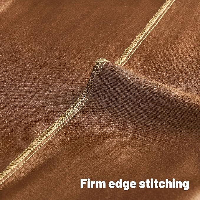 FUTEI Bronze Chenille Decorative Throw Pillow Covers 18x18 Inch Set of 2,Soft Embossed Striped Textured Cushion Case,Modern Home Decor for Couch Bed Living Room