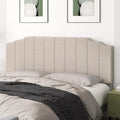 King Size Headboard Only, Linen Wall Mounted Headboard King for Adjustable Bed Modern Upholstered Head Board Easy Assembly, Beige