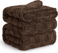 Bedsure GentleSoft Blankets Queen Size for Bed - Super Soft Cozy Blanket for Women Men Girls, Large Fuzzy Fleece Throw for Bedroom Decor, Dark Brown, 90x90 Inches