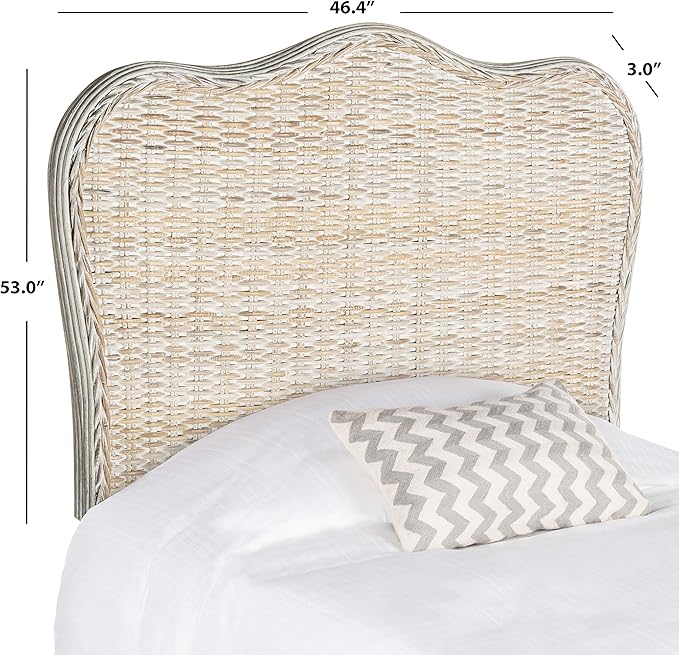 Safavieh Home Collection Imelda White Washed Headboard (Queen)