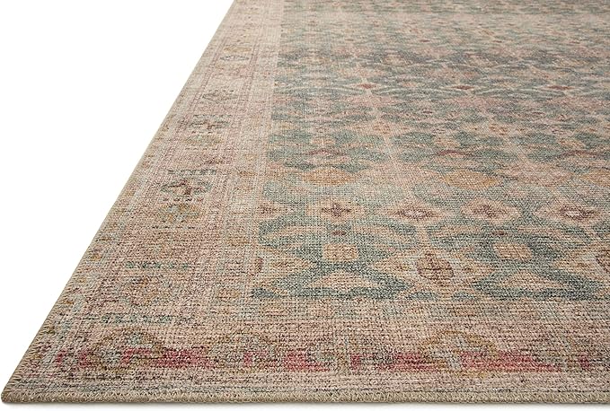 Loloi Angela Rose Aubrey Collection AUB-02 Aqua/Sand 2'-0" x 5'-0", .19" Pile Height, Accent Rug