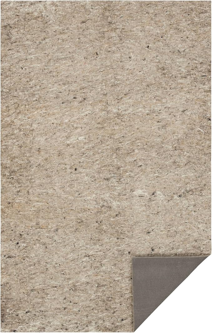 Mohawk Home 5' 9" x 9' Non Slip Rug Pad Gripper 1/2 Thick Dual Surface Felt + Rubber Gripper - Safe for All Floors