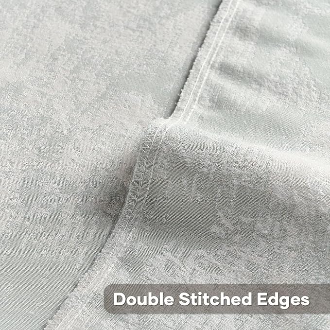 FUTEI Light Blue White Decorative Throw Pillow Covers 22x22 Inch Set of 2,Soft Faux Cashmere Jacquard - Textured & Cozy Cushion Case,Modern Home Decor for Couch Bed Living Room