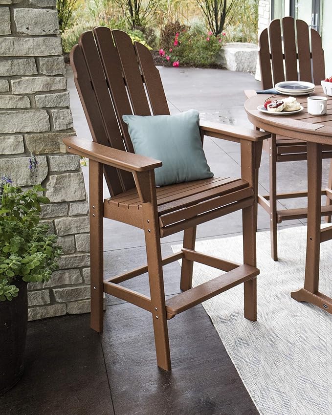 POLYWOOD® Vineyard Bar Chair, Green