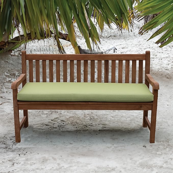 Tommy Bahama Bench Cushion, 50" X 19" X 2.5", Bamboo Bay Pear