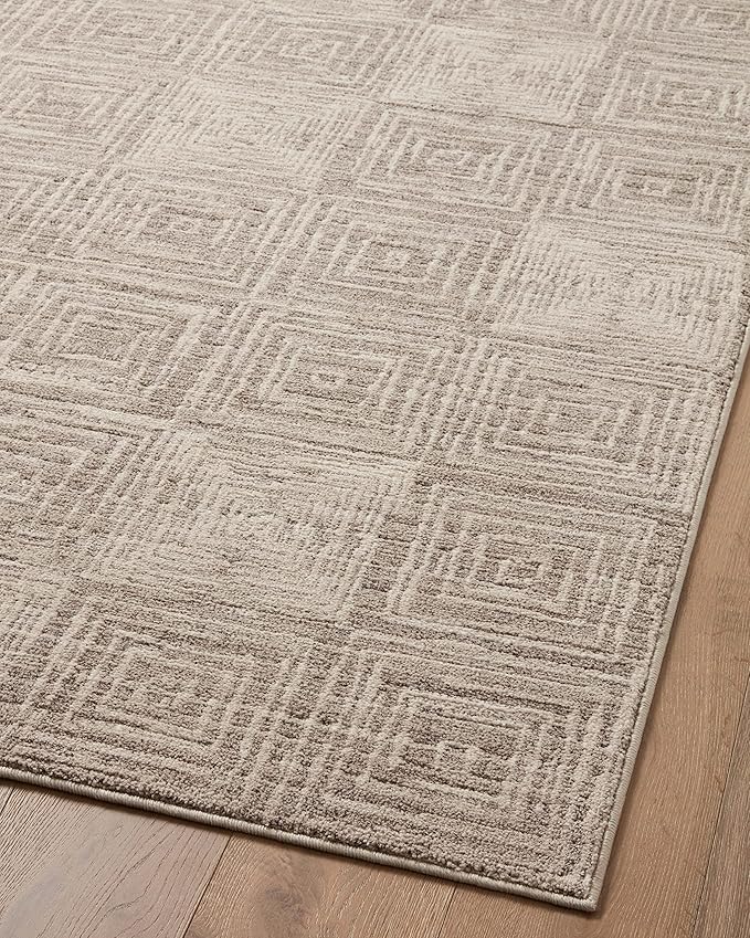 Loloi Darby Collection DAR-05 Beige/Grey 2'-7" x 8'-0" Runner Rug