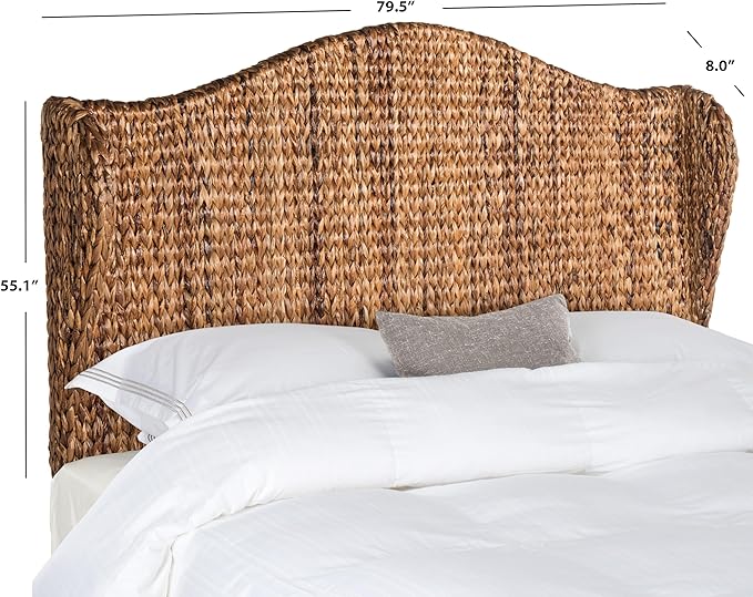 SAFAVIEH Home Collection Nadine Brown Winged Headboard, King