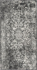 SAFAVIEH Evoke Collection 2'2" x 4' Black / Grey EVK256R Oriental Distressed Non-Shedding Living Room Bedroom Accent Rug