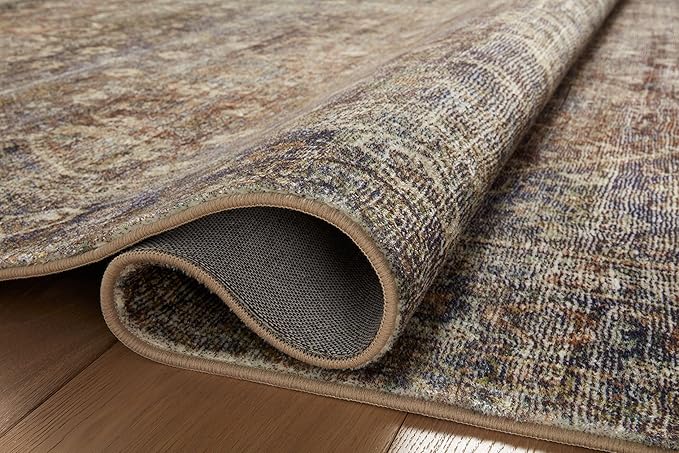Loloi Amber Lewis Morgan Collection MOG-05 Spice/Lagoon 8'-3" x 11'-3" 38" Thick Area Rug feat. CloudPile, Neutral, Room Décor, Vintage Inspired, Livingroom, Bedroom, Dining Area