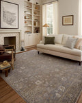 Loloi Chris Loves Julia Louisa Collection LOI-01 Stone/Multi 2'-7" x 10'-0", .38" Pile Height, Runner Rug