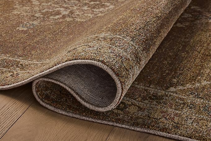 Loloi Magnolia Home by Joanna Gaines Mona Collection MOA-04 Sunset/Natural 7'-6" x 7'-6" Round Area Rug